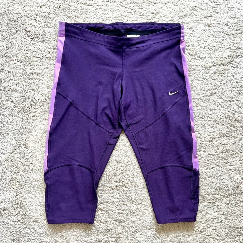 Nike dry fit crop athletic pants - Picture 1 of 3